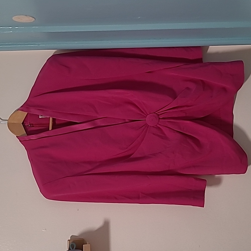 Daymor Couture Neiman Marcus, Fuschia Skirt Suit Set, Size 14, Vintage